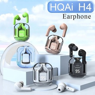 Tai nghe không dây HQAi H4 Bluetooth Tai nghe Mic tích hợp Tai nghe khử tiếng ồn Tai nghe điều khiển cảm ứng Tai nghe Hi-fi thể thao chống nước cho tất cả các điện thoại