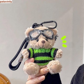Patavinity Phi Công Gấu Móc Khóa, Móc Chìa Khóa Thú Nhồi Bông Vòng Chìa Khóa Sang Trọng, Móc Chìa Khóa Ô Tô Túi Mặt Dây Chuyền Trang Trí Hoạt Hình Quà Tặng Trang Sức