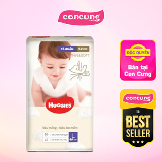 Bỉm tã quần Huggies Thin & Soft size L 9-14kg 44 miếng