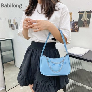  Túi đeo nách PU dây chuyền bướm cổ điển dành cho nữ Túi xách nhỏ màu trơn thông thường