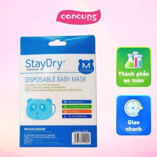 Khẩu trang trẻ em StayDry Size M - Xanh
