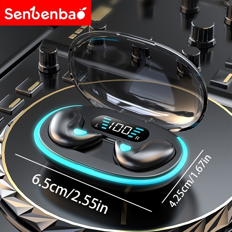 Senbenbao Tai nghe ngủ X55 Tai nghe làm việc mini không dây TWS Tai nghe với Microphone | BigBuy360 - bigbuy360.vn
