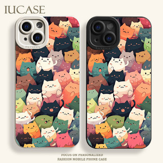 Thích hợp cho IPhone 11 12 Pro Max X XR XS Max SE 7 Plus 8 Plus IPhone IPhone 13 14 15 Pro Max Nhãn chống va đập Vỏ điện thoại mèo Silicon có nhiều màu sắc khác nhau chống rơi