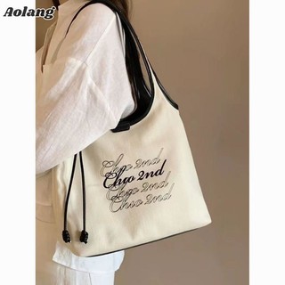 Aolang Túi Tote Nữ Gió Nam Viết Tay Nhớ Thời Trang Mới Thường Ngày Dung Tích Lớn Một Vai Túi Xách