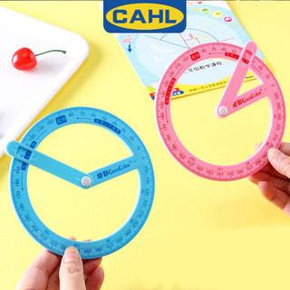 Thước vẽ góc con trỏ di động Thước đo hoạt động 360 Thước xoay Thước đo góc nhựa Trình diễn