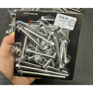 [Mẫu V2] Ốc lốc máy Salaya Inox 304 , ốc lóc salaya gắn xe máy Vario Wave Dream Exciter Winner Future Sirius