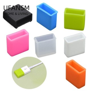 UFANSM Nút chặn phích cắm, Mở rộng sạc Vỏ chống bụi USB màu trơn, Nút chặn dây dữ liệu Dây truyền dữ liệu Dây silicon chống bụi USB Nắp bảo vệ nam