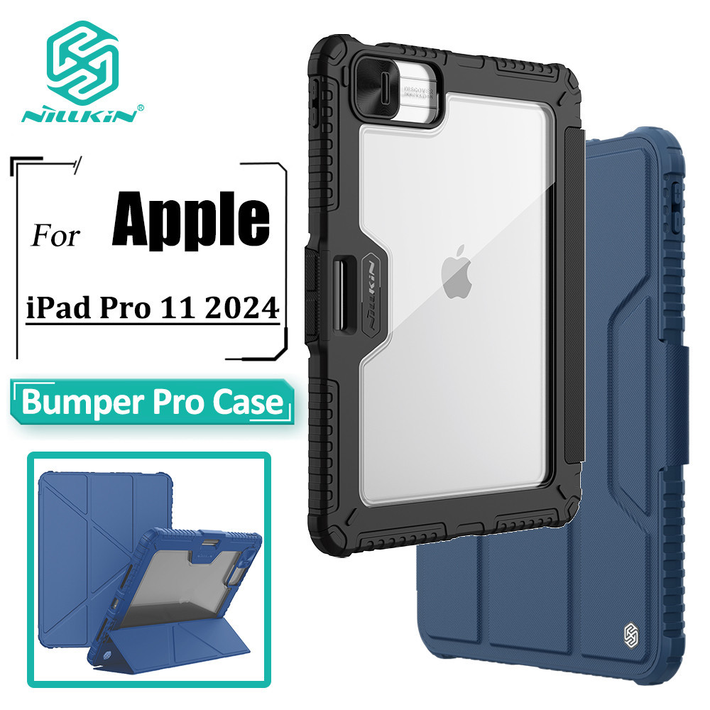 Nillkin Flip Case Pro Cho iPad Pro 11 2024 2025 Camera Slider Bao Gồm Tất Cả 360° Vỏ bảo vệ Ốp lưng 