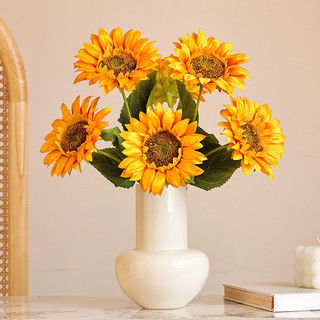 Hướng dương nhân tạo Hoa hướng dương nhân tạo Mô phỏng hướng dương Hướng dương DIY cầm tay Sắp xếp hoa Hướng dương