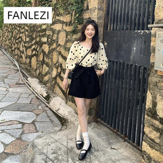  FANLEZI áo sơ mi nữ áo kiểu hàn quốc Xinh  trendy Tối giản sang trọng WCS24601YL 23Z240607