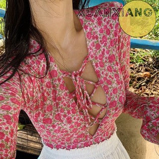 XUANXIANG Bikini Đồ Bơi đồ đi biển bikini kín đáo trendy Gợi cảm Fashion Phóng khoáng WLQ24604H9 25Z240616
