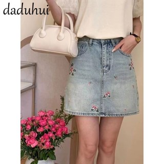 Daduhui American Ins High Street Spotted Jeans Niche High Waist Loose Wide Leg Pants plus Size Trousers