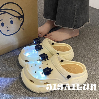 JISAILUN  dép cross đế cao dép nữ dép đi biển Chống Trượt Đa màu sắc Đế êm Bền Cá tính FBT2460F0M 25Z240620