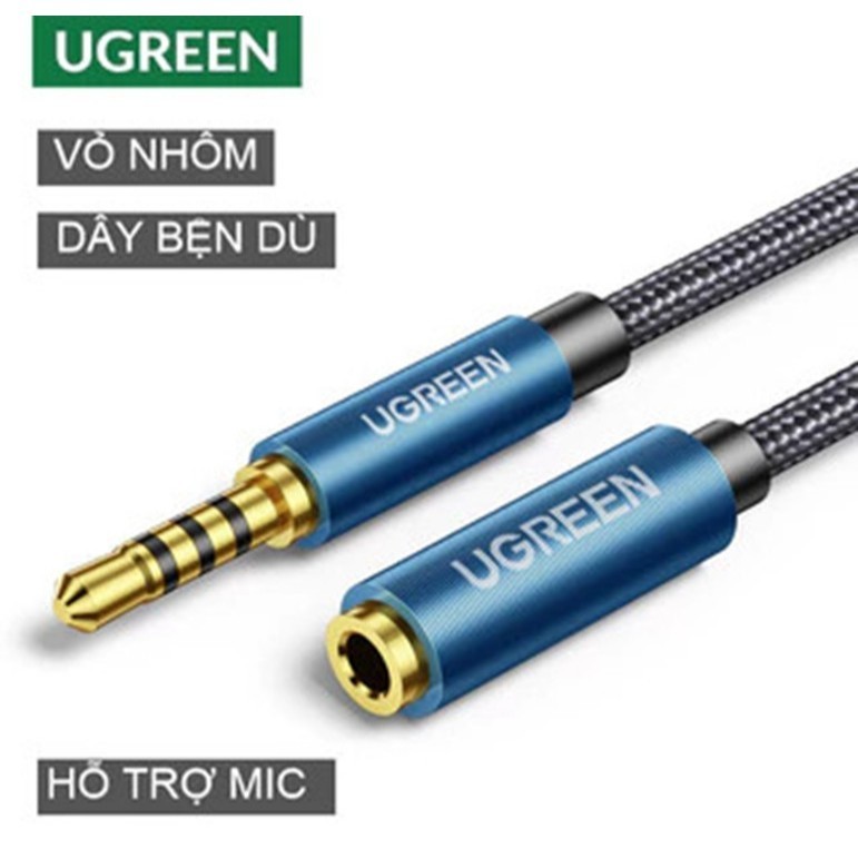 Cáp 3.5 nối dài Mic và Tai Nghe Ugreen 40672 40673 40674 40675 AV118, Dây Bọc…