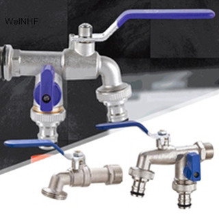 Welnhf 1 vòi nước hai đầu 1 / 2 '' 3 / 4 '' đầu nối bộ chia nước khớp nối bộ chuyển đổi van công tắc vườn vòi tưới vòi khớp tyu