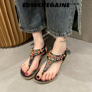 EDWENEGAINE dép đế cao dép sandal nữ dép quai ngang Dễ dàng phối đồ Đẹp mắt Thể thao và thời trang Đa dạng FPL2460HOW 26Z240623