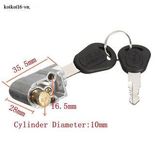 Ổ khóa đánh lửa + 2 chìa khóa cho xe máy / xe đạp điện vn