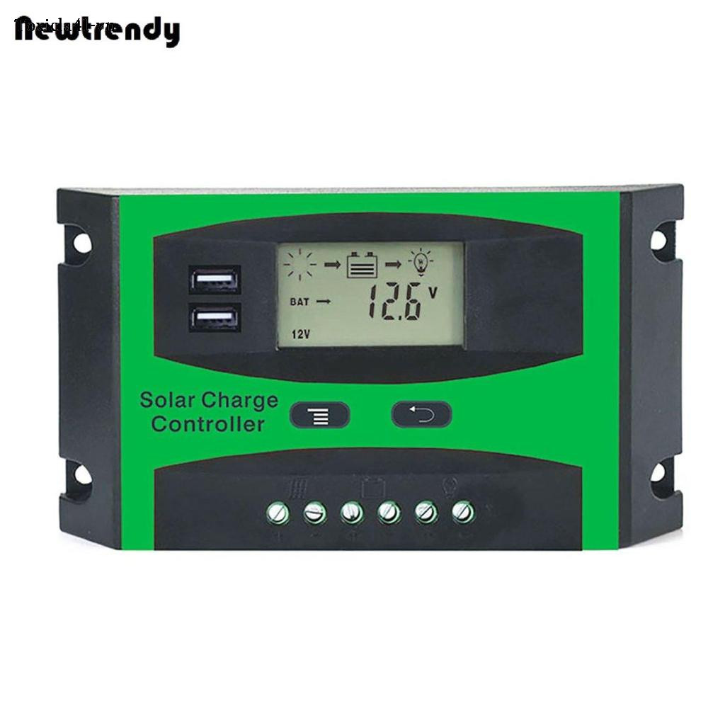 [0202]  Solar Charge Controller 30A PWM 12V 24V LCD Display Solar System Controller