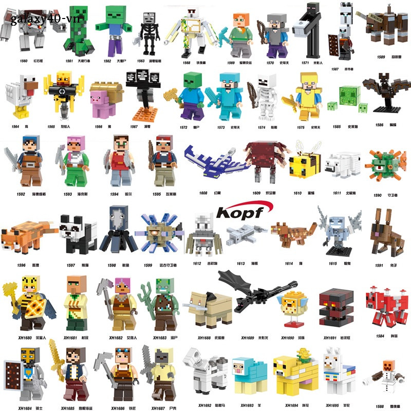 Minecraft Mô Hình Đồ Chơi Lắp Ráp my world mc