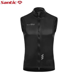 Santic đi xe đạp jersey nam nữ nhẹ chống gió thoáng khí áo vest xe đạp không tay áo