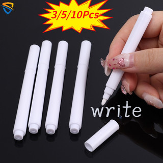  3   5   10 Cái Bút Đánh Dấu Phấn Chất Lỏng Trắng Có Thể Xóa Được Kính Môi Trường Windows Bảng Đen Bút Vẽ Viết Văn Phòng Phẩm Trường Học Vật Dụng Văn Phòng 