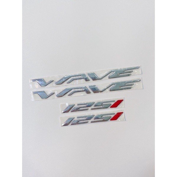  Tem chữ nổi xe Wave 125i nổi mẫu Wave Thái hàng cao cấp có sẵn keo dán 