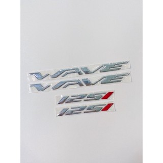  Tem chữ nổi xe Wave 125i nổi mẫu Wave Thái hàng cao cấp có sẵn keo dán 
