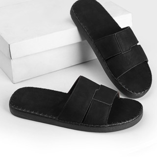 [mở bán lấy lượt bán] dép nam quai ngang da sáp fashion ,đế đúc liền khâu chỉ toàn bộ ,dép trẻ trung,sang trọng W10