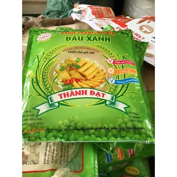 20 Gói bánh tráng bò bía đậu xanh - vỏ bò bía cuốn nem