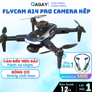 Flycam A14 Giá Rẻ, Flycam mini Có Camera kép, Động Cơ Không Chổi Than, Có Cảm Biến Bụng GAGAY