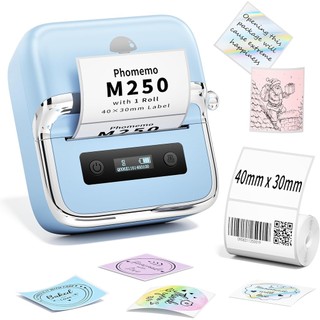  Máy in nhãn dán Bluetooth Phomemo M250 máy in nhiệt không mực di động 