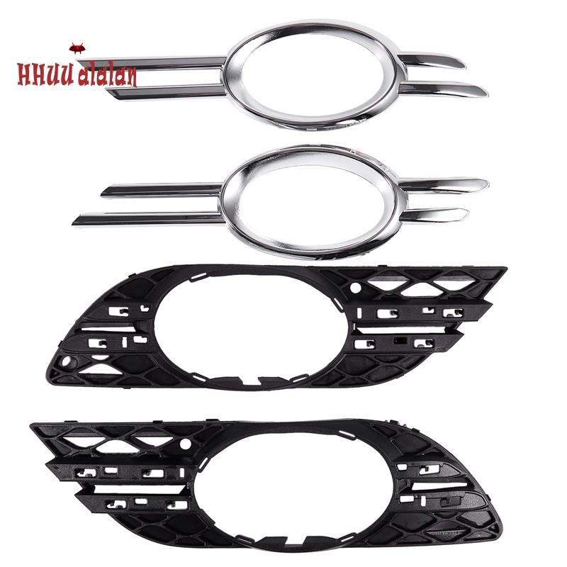 🔥[Giao hàng nhanh] 4 Tấm ốp trước sương mù Chrome Grill Trim Cover Trái phải cho Mercedes-Benz 2007 