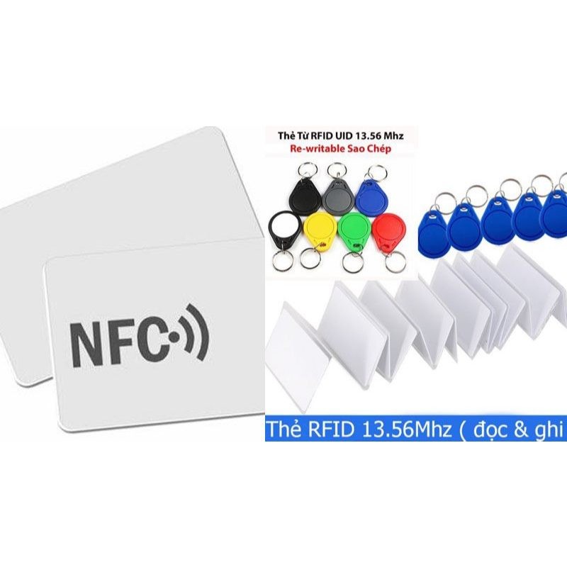 [FREE SHIP] Móc Khóa - Thẻ Từ Sao Chép Nhiều Loại RFID ID 125KHz 13.56MHz NFC NXP ICODE-X RFID ISO15