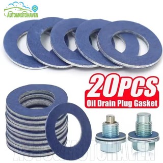 Gioăng Vít Xả Dầu Ô Tô -12mm.2 Lỗ Đai Ốc Máy Giặt Các Bộ Phận Có Thể Thay Thế Tự Động - Dành Cho Xe Toyota Lexus - Gioăng Phốt Nhôm Động Cơ - Phụ Kiện Thay Thế Ô Tô