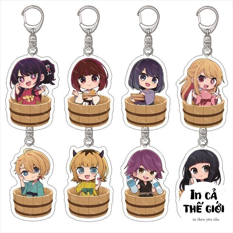 OSHI NO KO Con tôi đẩy Oshi no Ko Quần áo tắm Keyclasp Shinano Ái Acrylic Mặt dây chuyền