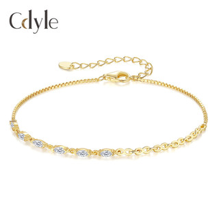 Ban Đầu Xuyên Biên Giới Phong Cách Mới S925 Vòng Tay Bạc Đơn Giản Vĩnh Cửu Hình Bầu Dục Zircon Vòng Tay Tay Trang Sức Bán Buôn