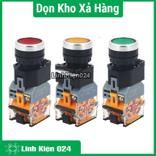 Nút Nhấn Đề Giữ Có Đèn LA38 380V-10A 2 Thường Mở