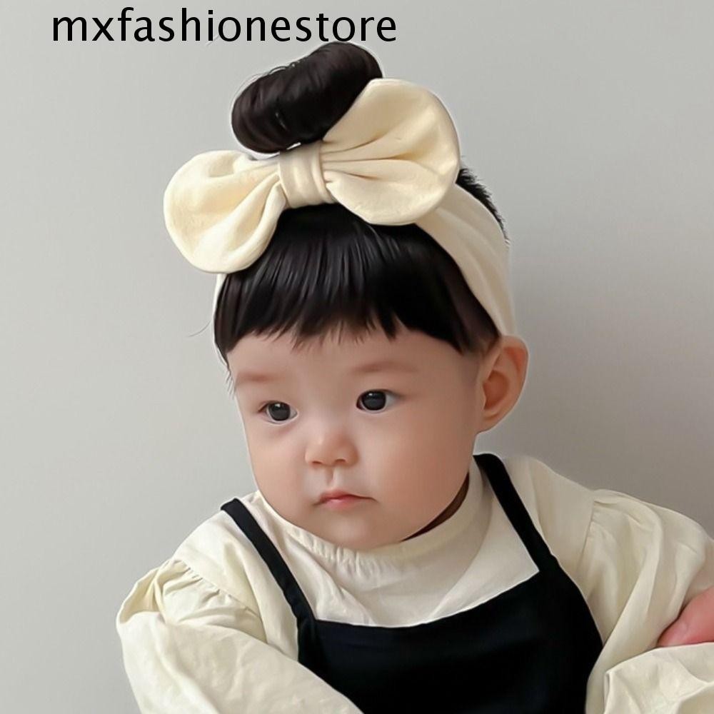 Mxfashionestore Dây buộc tóc cho bé Tóc giả, Dây buộc tóc giả sơ sinh