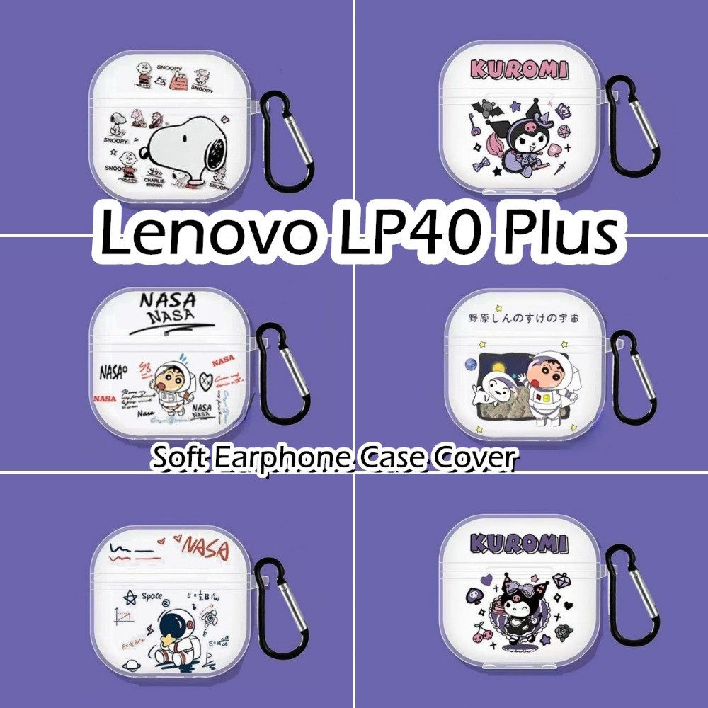 [Giảm giá hấp dẫn] Cho Lenovo LP40 Plus ốp tai ng Case Vỏ Bảo Vệ Hộp Sạc Tai Nghe Phim hoạt hình ngọ