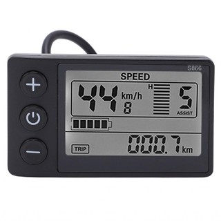 1buycart1 dành cho xe đạp điện màn hình lcd s866 24v/36v/48v xe đạp điện tử xe đạp điện lcd phần cắm