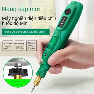 Máy mài điện nhỏ cầm tay máy khắc ngọc bích dụng cụ gia dụng Máy mài mini đa chức năng Máy khoan điện
