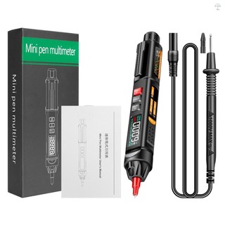 Aneng A3009 Đồng hồ vạn năng bút Mini có phát sóng bằng giọng nói 6000 Đếm Vôn kế VA Màn hình LCD lùi Đèn pin NCV Máy kiểm tra cho điện trở điện áp Điốt bật / tắt nhiệt độ điện dung