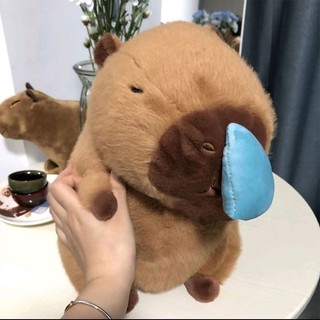 New Capybara Plush Simulation Snot Animals With Stretchable Nasal Mucus Capibara Fluffty Soft Stuffed Plushy Doll Kid Gift