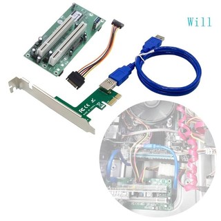 Pci-express PCI-E sang PCI Riser Thẻ xe buýt Bộ chuyển đổi hiệu quả Thẻ mở rộng cho máy tính để bàn ASM1083