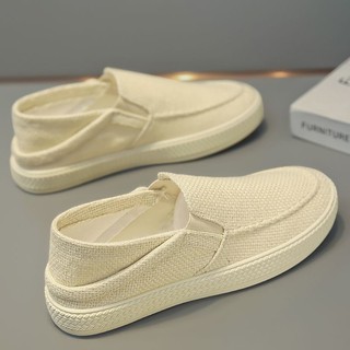 Jh Ready Stock Canvas Giày Nam Mùa Hè Vải Lanh Giày Cũ Bắc Kinh Một Chân Thể Thao Nam Giày Thể Thao Thường Ngày Tất Cả Trận Đấu Lười