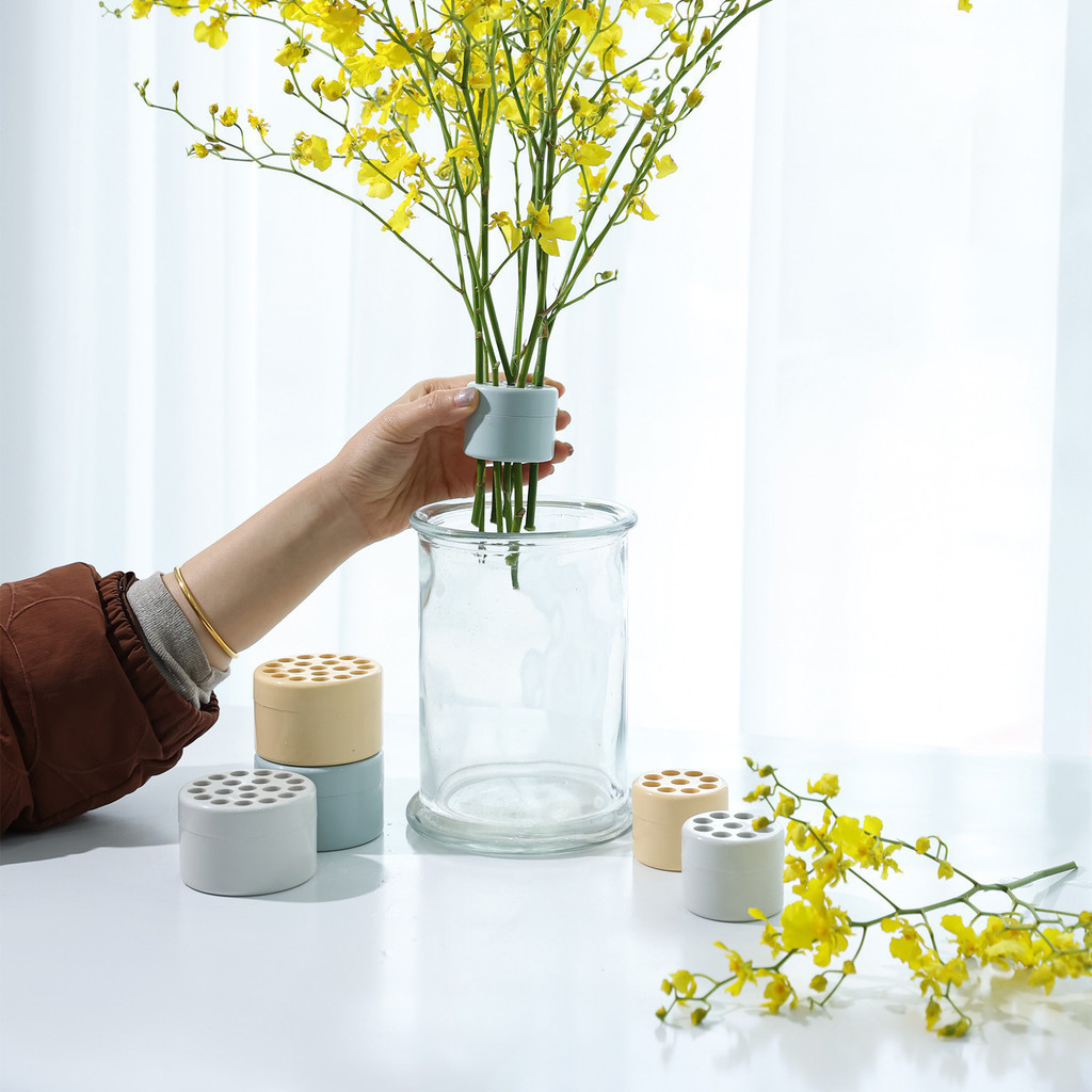 Giá đỡ cắm hoa thân hình xoắn ốc cho bình hoa, dụng cụ cắm hoa trang trí
