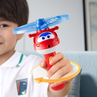 Skjk Con quay hồi chuyển bay ngoài trời, Trò chơi ngoài trời Super Wings Launcher Đồ chơi bay, Đồ chơi thể thao hoạt hình bằng nhựa vui nhộn Đĩa bay Con quay hồi chuyển Quà tặng sinh nhật