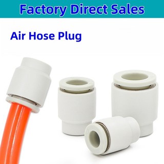 Khí Nén Trống Ống Cuối Cốc Cắm Phích Cắm Ống Khí Đẩy Phù Hợp Với Đầu Nối Nhựa ppf4 ppf6 ppf8 ppf10 4mm 6mm 8mm 10mm 12mm