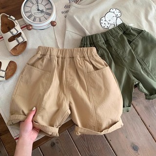 Quần short trẻ em phong cách Hàn Quốc Hai màu Cotton Quần short bé trai Quần short bé gái Quần áo trẻ em 1-6 tuổi