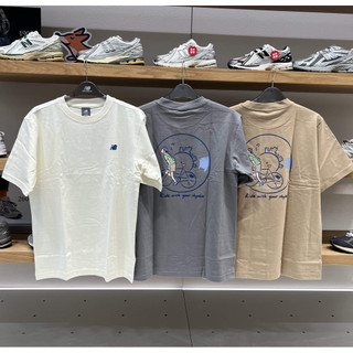 Áo thun ngắn tay in hình cổ tròn thoáng khí thoải mái 100% Cotton dành cho nam và nữ NEE26011
